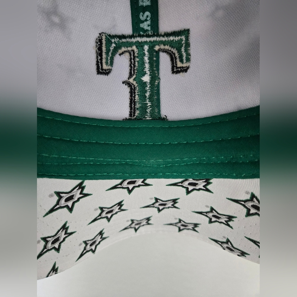 Texas Rangers / Dallas Stars Community Night, Trucker Hat in Green and White - Picture 9 of 9